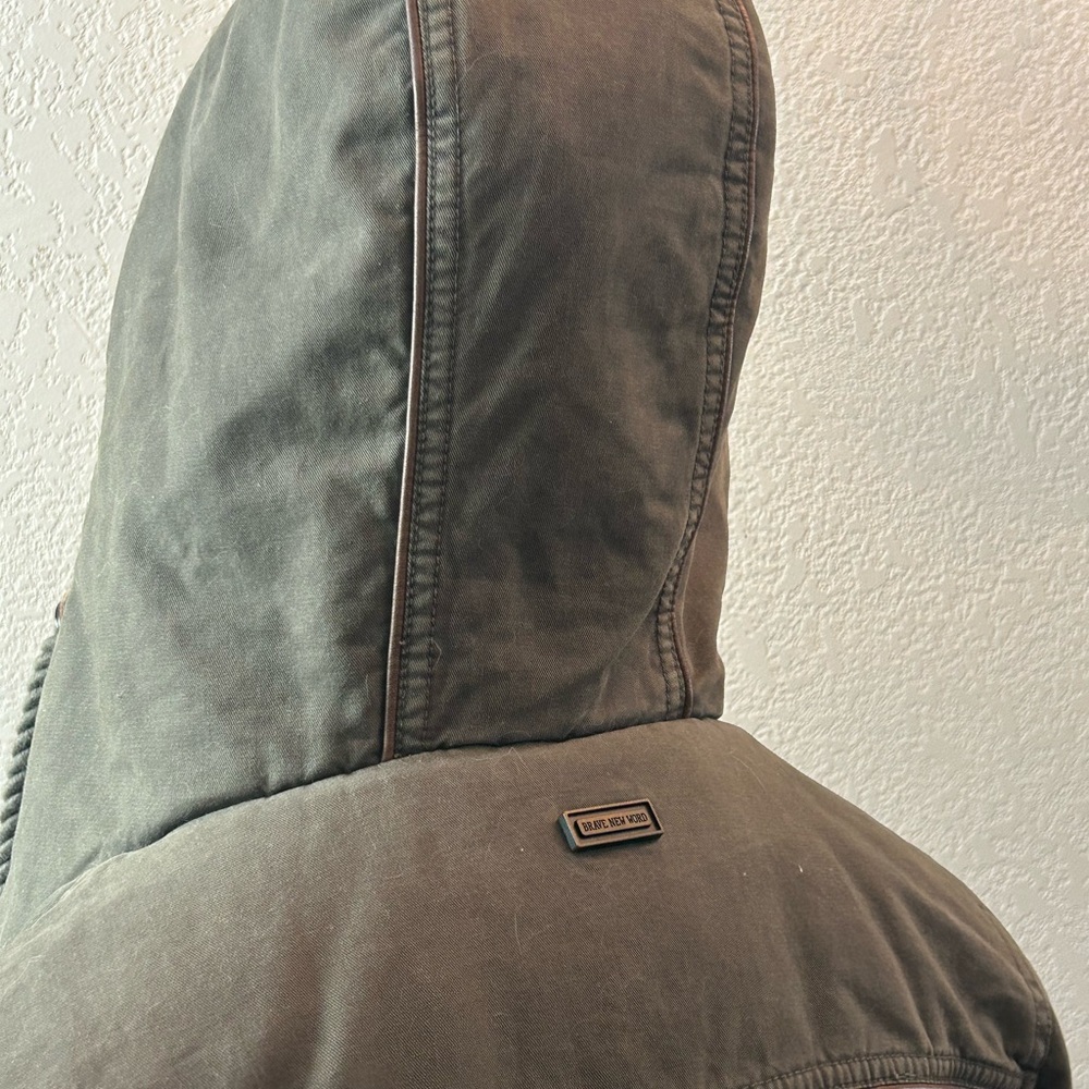 Naketano Olive Bomber Jacket with Hood - Picture 8 of 13